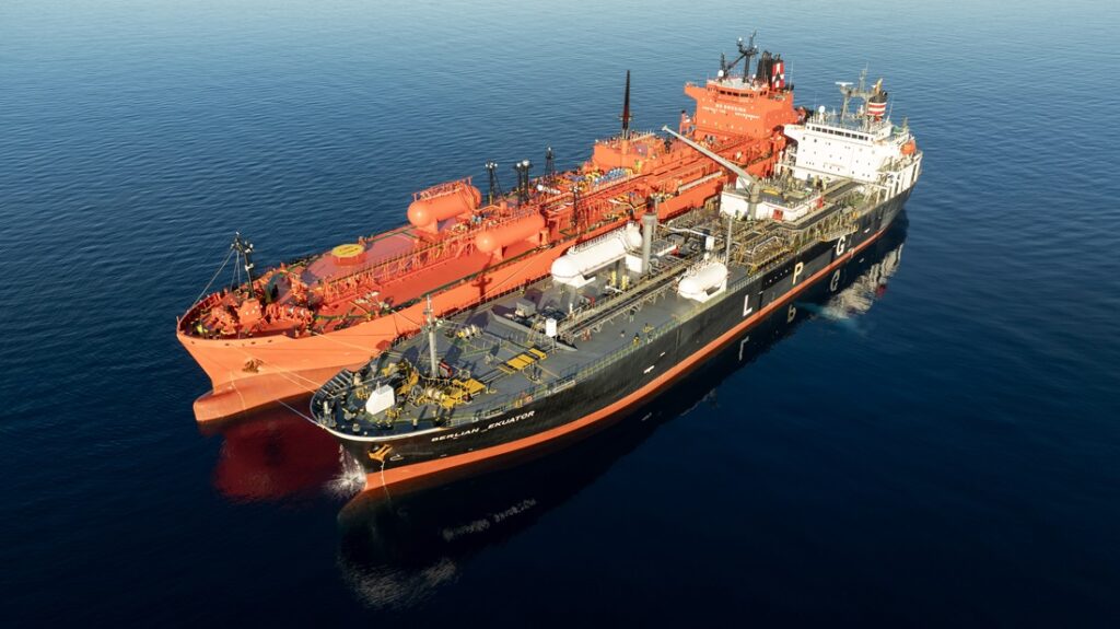 NYK executes STS ammonia transfer off coast of Spain